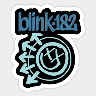 Blink One Hundred Eighty Two Blue Sticker